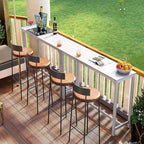 ODK 55 Inch Bar Table, Bar Height Pub Table, Counter Height Bar Table, Rectangular High Top Kitchen & Dining Counter Tables with Sturdy Legs & Easy-to-Clean Top, Indoor use, White