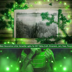 15 Packs 20 Led Green Fairy Lights Battery Operated St Patricks Day Lights 6.6ft Silver String Lights Waterproof Firefly Starry Light for DIY Table Centerpieces Halloween Christmas Party