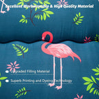 MAXYOYO Flamingo Japanese Floor Mattress Futon Daybed Cushion Boys Girls Foldable Bed Camping Futon Mattress for Adults Floor Lounger Bed Couches Topper, Twin Size
