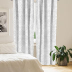 Ambesonne Geometric Window Curtains, Continuous Pattern with Abstract Concave Shapes and Triangles Print, Lightweight Decorative Panels Set of 2 with Rod Pocket, 56" x 63", Charcoal Grey and White