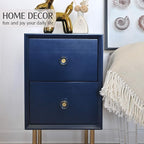 JEREVER 6 Pack Glass Crystal Knobs Brass Drawer Pull Cabinet Handle Gold Furniture Hardware for Dresser Kitchen (Polygon)