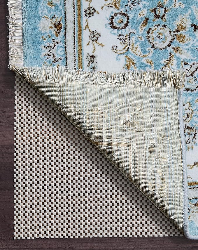 Veken 10x14 Ft Rug Pad Gripper for Hardwood Floors, Non Slip Rug Pads for Area Rugs, Thick Rug Grippers for Tile Floors, Under Carpet Anti Skid Mat, Keep Your Rugs Safe and in Place