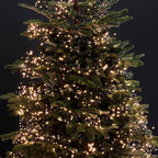 Dazzle Bright Christmas String Lights, 66FT 200 LED Connectable Green Wire 8 Modes String Lights, Waterproof Christmas Lights for Indoor Outdoor Patio Party Wedding Decorations, Warm White