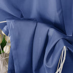 OVZME Royal Blue Sheer Curtains 63 Inches Long 2 Panels - Soft Light Filtering Window Sheer Panels for Living Room/Bedroom, Top Dual Rod Pocket, 1 Pair, Each 42Wx63L Inches