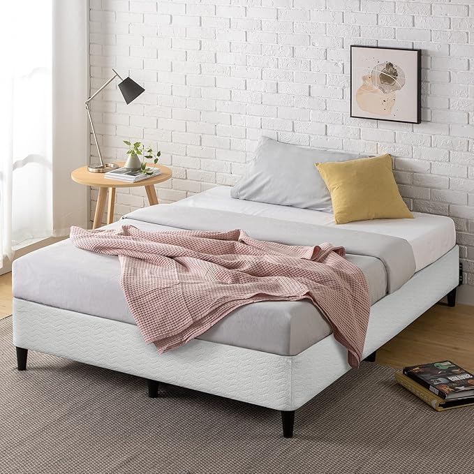 ZINUS Keenan Metal Mattress Foundation, Standing Box Spring, Headboard Brackets Included, Easy Assembly, Full