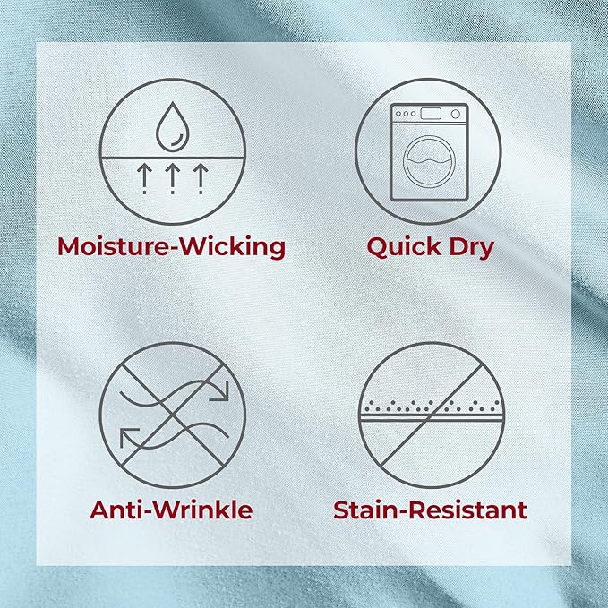 Mellanni Twin XL Sheets Set - 3 PC Iconic Collection Bedding - Hotel Luxury, Extra Soft, Cooling Bed Sheets - Wrinkle, Fade, Stain Resistant (Twin Extra Long, Aqua)