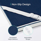 LINSY LIVING 4 Inches Full Memory Foam Mattress Topper, Cooling Gel-Infused Swirl Memory Foam, Soft Bed Topper with Tencel™ Cover, CertiPUR-US and Oeko-TEX Certified, 74" L * 53" W * 4" H