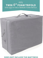 Milliard Carry Case for the Tri-Folding Mattress Twin (75" x 38" x 4") (Mattress NOT Included)