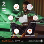 SYLVANIA Wifi LED Smart Light Bulb, 60W Equivalent Full Color and Tunable White A19, Dimmable, Compatible with Alexa and Google Home Only - 4 Pack (75674)