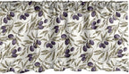 Ambesonne Olive Window Valance, Digitally Generated Hand Drawn Style Botanical Blossoms, Curtain Valance for Kitchen Bedroom Decor with Rod Pocket, 54" X 12", Quartz Taupe