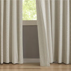 KangBang 95 Inch Blackout Curtains Pinch Pleated Drapes for Living Room, Energy Efficient Linen Textured Window Panels for Bedroom Dorm, Soft & Vertical Home Decor, 52x95 Inch, Linen