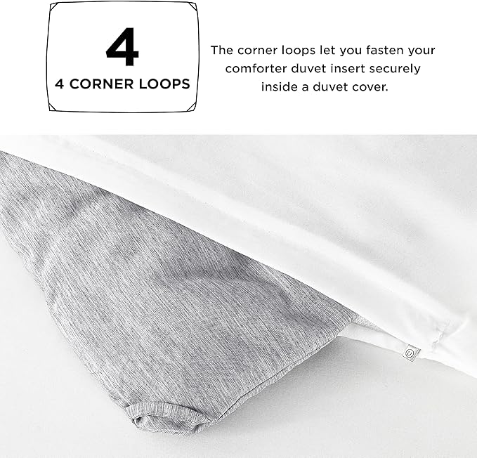 Bedsure Queen Comforter Set - Grey Soft Bedding for All Seasons, Cationic Dyed Bed Set, 3 Pieces, 1 Queen Size Comforter (90"x90") and 2 Pillow Shams (20"x26"+2")