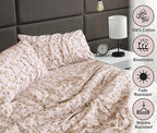 RUVANTI Flannel Sheets Twin Size - 100% Cotton Double Brushed Twin Sheets Set, Deep Pockets 16 Inches, All Seasons Breathable & Extra Soft Bed Sheets, Warm & Cozy, 3 Piece, Dazzale