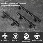 goldenwarm 10 Pack Black Cabinet Pulls 6-1/4 Inch Black Cabinet Handles Dresser Drawer Handles Kitchen Dawer Pulls and Knobs Modern Kitchen Hardware
