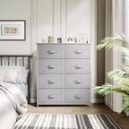 YITAHOME Dresser with 8 Drawers - Fabric Tower for Bedroom, Dresser & Chest of Drawers, Fabric Storage Tower, Organizer Unit for Bedroom, Hallway, Closets