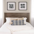 Prepac Stylish Flat Wood Panel Headboard for Queen Size Beds, Simplistic Wooden Queen Headboard 2.25" D x 64.5" W x 48" H, Drifted Gray, DHFQ-1301-1