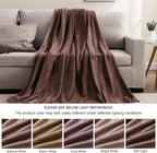 BEDELITE Fleece Blanket King Size Blankets for Bed, Luxury Plush Cozy Fuzzy Blanket 108x90 inches, Super Soft Warm Lightweight Throw Blanket All Seasons Suitable, Brown