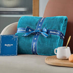 Bedsure GentleSoft Fleece Blankets Queen Size Teal - Bed Blanket Soft Lightweight Plush Fuzzy Cozy Luxury Microfiber, 90x90 inches