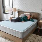 Sealy TrueForm 2" Memory Foam Mattress Topper, King, Blue