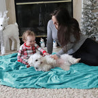 Bedsure GentleSoft Fleece Throw Blanket for Couch River Blue - Lightweight Plush Fuzzy Cozy Soft Blankets and Throws for Sofa, 50x70 inches