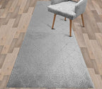 Custom Size Modern Runner Rug Carpet for Hallway Entryway Foyer Kitchen, Slip Resistant Latex Rubber Backed 31 inch Wide X Customized Length, Clouds Grey, 31 inch X 16 feet