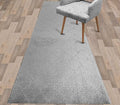 Custom Size Modern Runner Rug Carpet for Hallway Entryway Foyer Kitchen, Slip Resistant Latex Rubber Backed 31 inch Wide X Customized Length, Clouds Grey, 31 inch X 34 feet