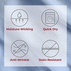 Mellanni Split King Sheets Set - 5 PC Iconic Collection Bedding - Hotel Luxury, Extra Soft, Cooling Bed Sheets - Wrinkle, Fade, Stain Resistant (Split King, Sky Blue)