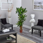 Nearly Natural 62IN Artificial Corn Stalk Dracaena Plant, Tall Fake Plant for Indoor Home Décor, Real Touch Faux Plant