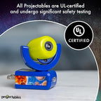 Projectables Six Image LED Plug-In Night Light, Light Sensing, Auto On/Off, Projects Solar System, Earth, Moon, Safari, Aquarium, and Coral Reef on Ceiling, Wall, or Floor 13347