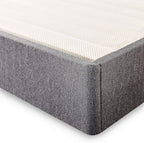 ZINUS Upholstered Metal and Wood Box Spring, 7.5 Inch Mattress Foundation, Easy Assembly, Fabric Paneled Design, Queen