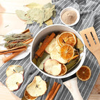 Christmas Simmering Potpourri Bag Cinnamon Stick Dried Orange Slice Apple Slice Lily Clove Rosemary Bay Leaf White Cardamom Powder, Fall Scent Fragrance Stovetop Potpourri Fall Thanksgiving Gift
