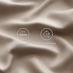 Bedsure Full Size Bed Sheets, Cooling Sheets, Rayon Derived from Bamboo, Breathable & Soft, Deep Pocket Up to 16 Inches, Hotel Luxury Silky Bedding for Hot Sleepers, Simply Taupe