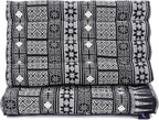Leewadee 1-Fold Mat with Triangle Cushion – Comfortable TV Pillow, Foldable Mattress with Cushion Made of Kapok, 30 x 20 inches, Black