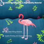 MAXYOYO Flamingo Japanese Floor Mattress Futon Mattress Queen Size, Boys Girls Foldable Bed Camping Mattress Floor Lounger Floor Bed Mattress for Adults