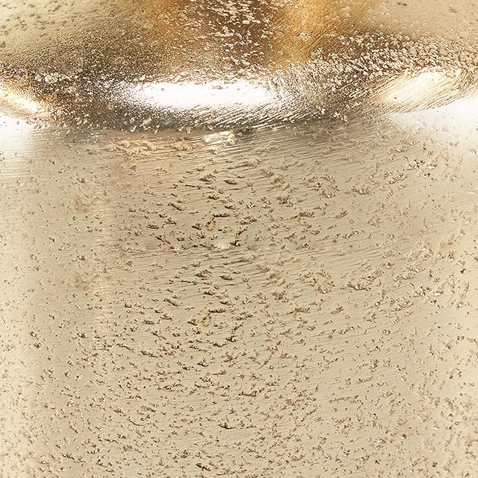 Deco 79 Aluminum Metal Decorative Candle Holder Candle Stand with Rounded Bases, Set of 2 Candlestick Holder 7", 8" H, Gold