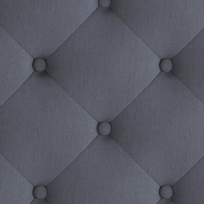 Flash Furniture Brighton King Size Tufted Upholstered Platform Bed in Light Gray Fabric