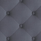 Flash Furniture Brighton King Size Tufted Upholstered Platform Bed in Light Gray Fabric