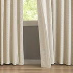 KangBang Pinch Pleat Linen Blackout Curtains 90 Inches Long for Bedroom, Thermal Pinch Pleated Drapes for Living Room Nursery, Soundproof Elegant Home Decor(2 Panels, Natural Beige,42x90)