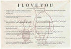 I love You Rectangular Canvas Banner-Boho Flag Wall Decor for Boy Girl Kids Friends,Nursery Baby Room Above Crib Bedroom Living Room Office-Kids Growth Stuff-Baby Shower Birthday Christmas Gift