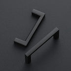 Ravinte 20 Pack Matte Black Cabinet Pulls, 3 Inch (76mm) Hole Center Slim Kitchen Handles, Square Drawer Pulls for Cabinets & Cupboards, Hardware