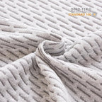 Subrtex Cover for Mattress Topper King Size 2 Inch (Only Cover) Mattress Topper Protector Bedding Removable Encasement with Zipper Closure
