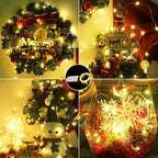 SmilingTown 15 Packs 20 LED Fairy Lights Battery Operated - 6.6FT Silver Copper Wire Waterproof Starry String Light for DIY Party Christmas Costume Wedding Easter Table Decorations (Warm White)