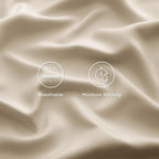 Bedsure Full Size Bed Sheets, Cooling Sheets, Rayon Derived from Bamboo, Breathable & Soft, Deep Pocket Up to 16 Inches, Hotel Luxury Silky Bedding for Hot Sleepers, Beige