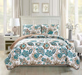 Fancy Collection 3pc Oversize Quilted Coverlet Bedspread Set New (Full/Queen, White, Brown, Teal)