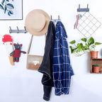 WEBI Coat Rack Wall Mounted,3 Coat Hooks for Hanging Coats,Heavy Duty Metal Hook Rack Hook Rail Coat Hanger Wall Coat Rack with Hooks for Clothes Entryway Jacket,Black,2 Packs