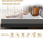 PurrJoys Mattress Double Mattress, 10 Inch Hybrid Memory Foam Firm Full Size Mattres with Hybrid Full Bed Matress in a Box Pressure Relief & Supportive Full Size Mattresses