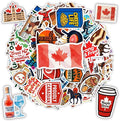 100 Pcs Canada Travel Stickers Pack Nature Food Canadian Sticker Vinyl Waterproof Funny Car Decals Decor Water Bottles Scrapbook Hard Hat Toronto Gift for Kid Men Women