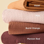 Bedsure Cotton Duvet Cover King - 100% Cotton Waffle Weave Hazel Duvet Cover King Size, GentleSoft™ and Breathable Bedding Set for All Season, 3 Pieces, 104"x90"