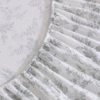 Laura Ashley - Flannel Sheets Twin Size, Anti-Pilling & Wrinkle Resistant Cotton, Touchably Soft for All-Season Comfort - Bed Sheets with Matching Pillowcase & Fitted Sheet (Vanessa Grey)