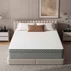 PurrJoys Full Mattress, 12 Inch Hybrid Double Mattress with Cooling Gel Memory Foam and Pocket Springs, CertiPUR-US Certified, Medium Firm
